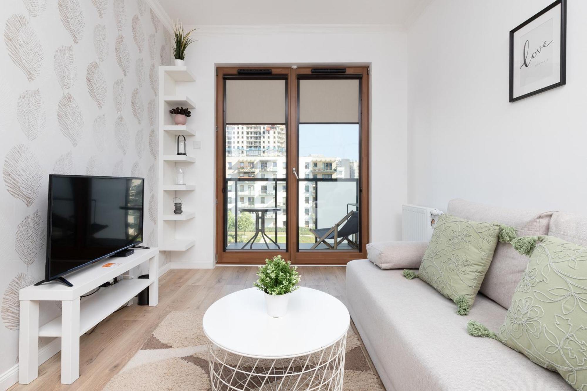 Starowiejska Apartment With Balcony Next To Arena Gdansk Stadium By Noclegi Renters Kültér fotó